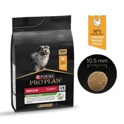 Purina Pro Plan Medium Puppy au Poulet – Croquettes pour chiot de taille moyenne – 3 kg