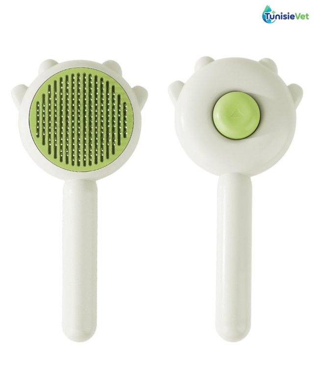 Brosse de Massage à bouton – Toilettage Facile et Confortable