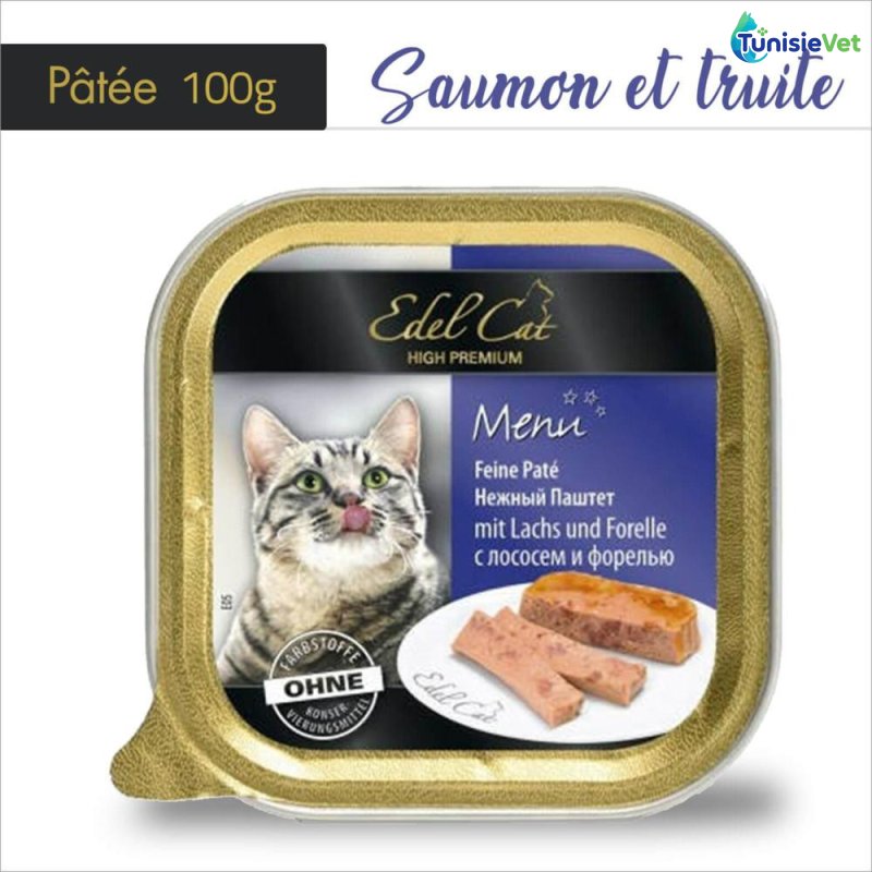 EDEL CHAT PATEE 100g - Saumon & Truite