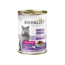 Royalist Pâté pour chats stérilisés au saumon en sauce – 400g