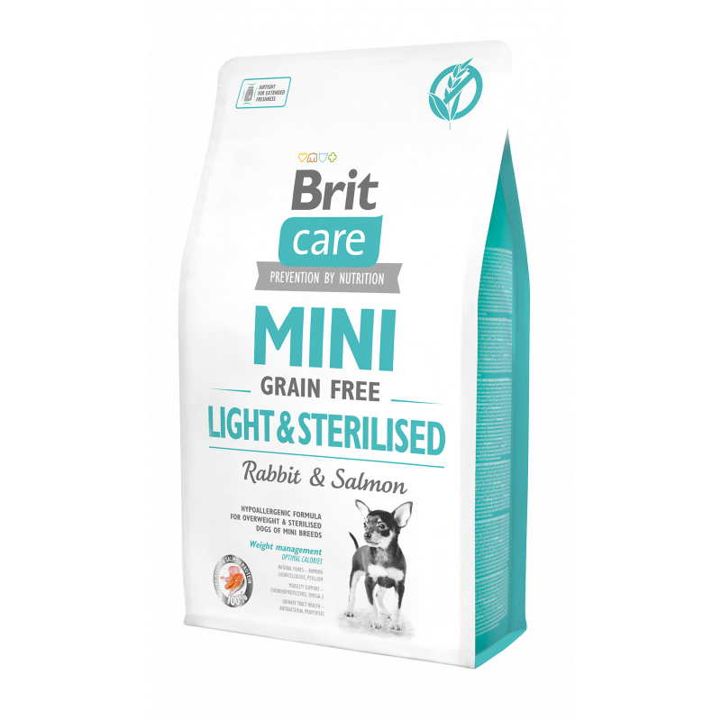 Brit Care Mini Light&Sterilised Sans Céréales 2kg
