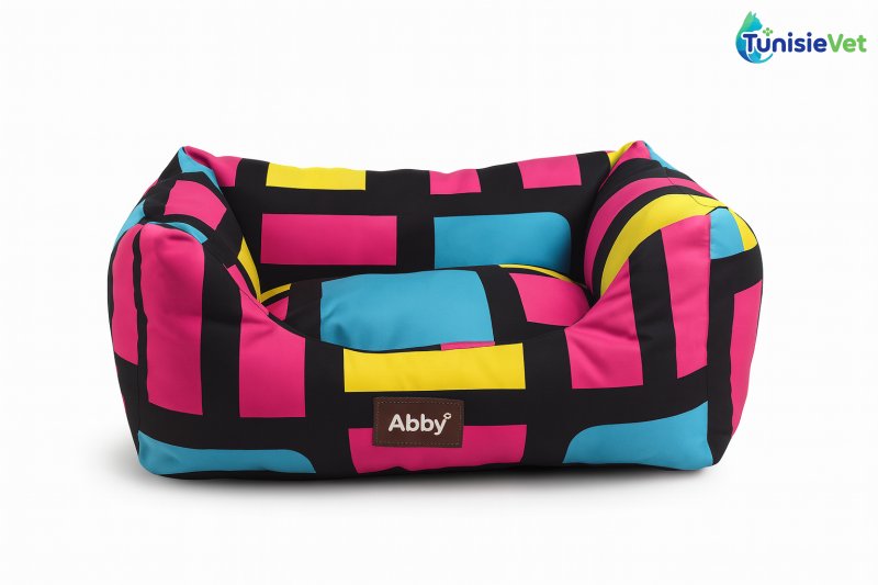 COUCHAGE MULTICOLORE CONFORTABLE POUR CHAT ET CHIEN taille s 40-45cm