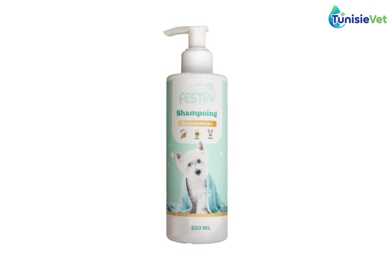 festin shampoing antiparasitaire pour chien