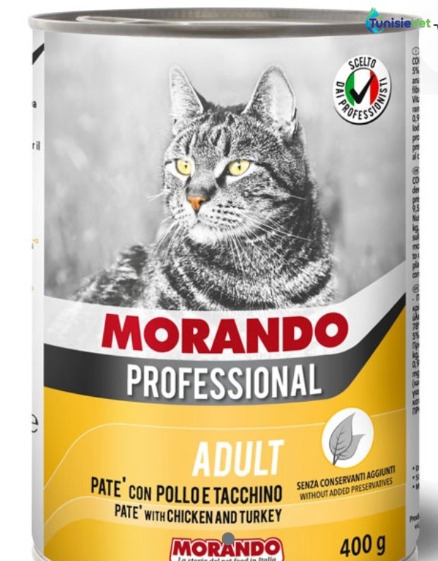 MORANDO professionnel gatto paté pollo/tacchino 400g