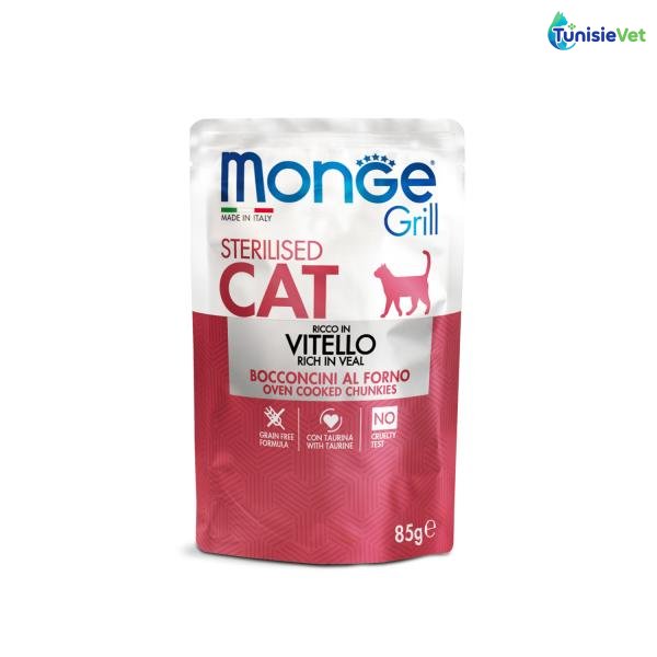 POCHON MONGE CAT STER VEAU 85GR