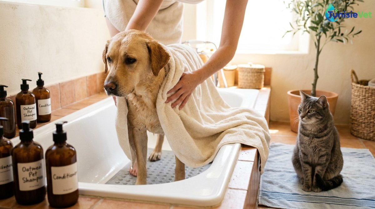 Bain chien chat : le guide sécurisé pour un lavage sans stress