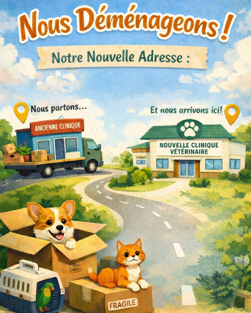 📦 DÉMÉNAGEMENT DE LA CLINIQUE VÉTÉRINAI...
