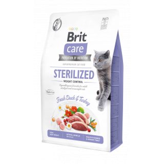 Brit Care Sans Céréales Urinary Contrôle du Poids Pour Chat Stérilisé 2 KG