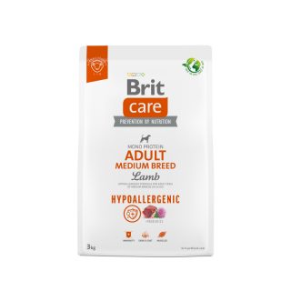 Brit Care Hypoallergénique Adulte Medium à l'Agneau et au Riz 3kg